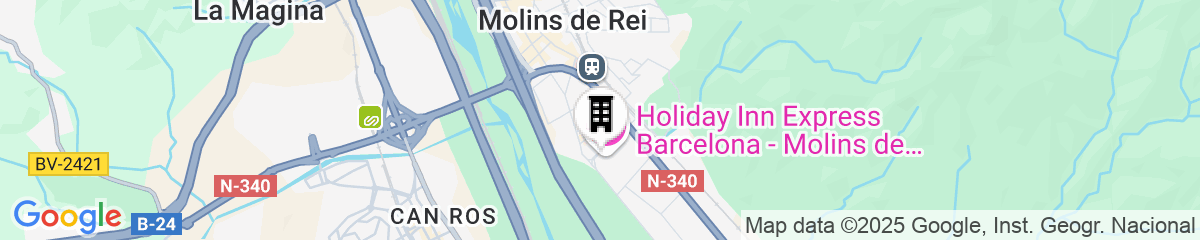 Map for Holiday Inn Express Barcelona - Molins de Rei by IHG