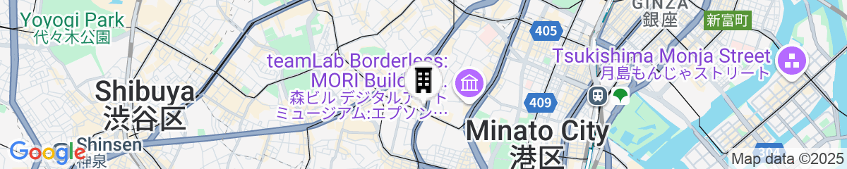 Map for APA Hotel & Resort Roppongi Ekihigashi