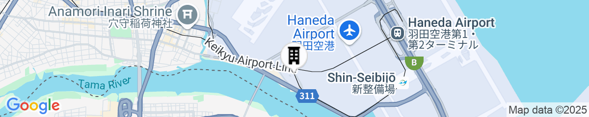 Map for The Royal Park Hotel Tokyo Haneda Airport Terminal 3