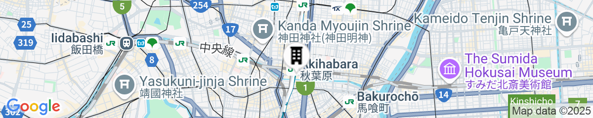 Map for Akihabara Washington Hotel
