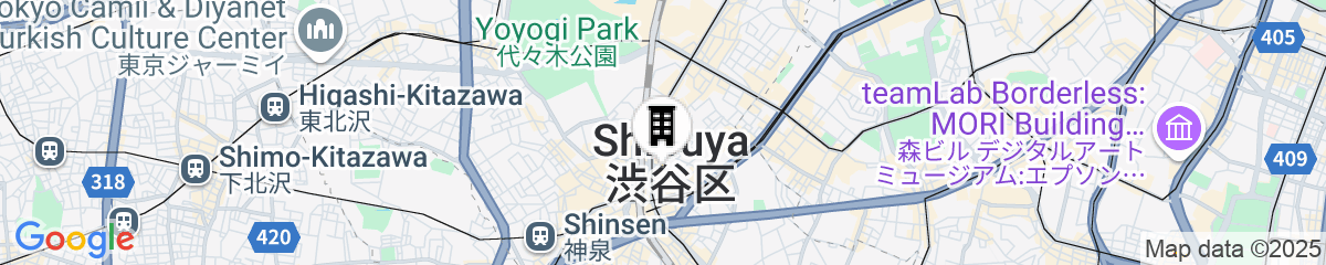 Map for all day place shibuya