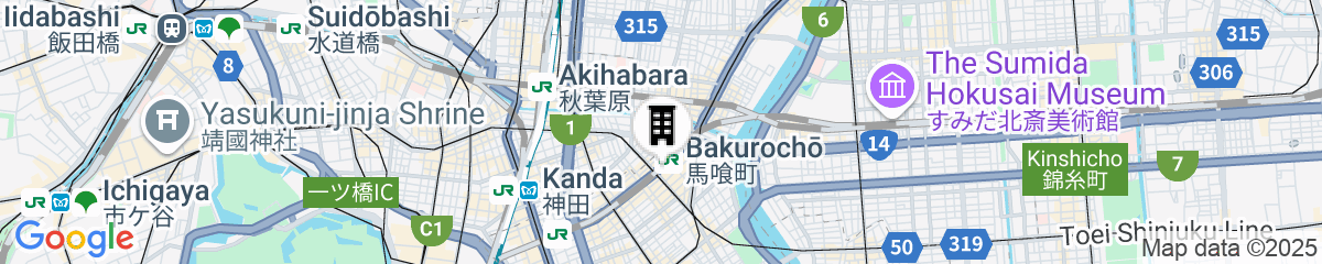 Map for APA Hotel Nihombashi Bakurocho Ekimae