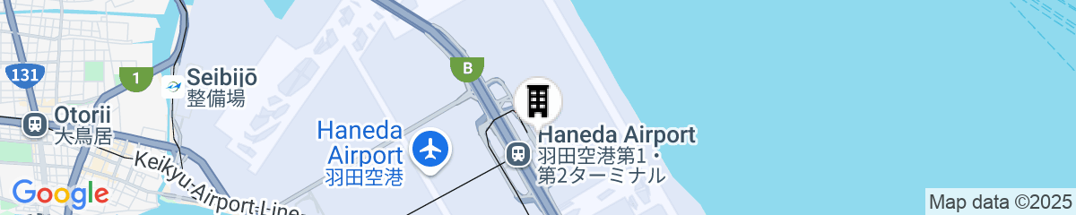 Map for Haneda Excel Hotel Tokyu - Haneda Airport Terminal 2