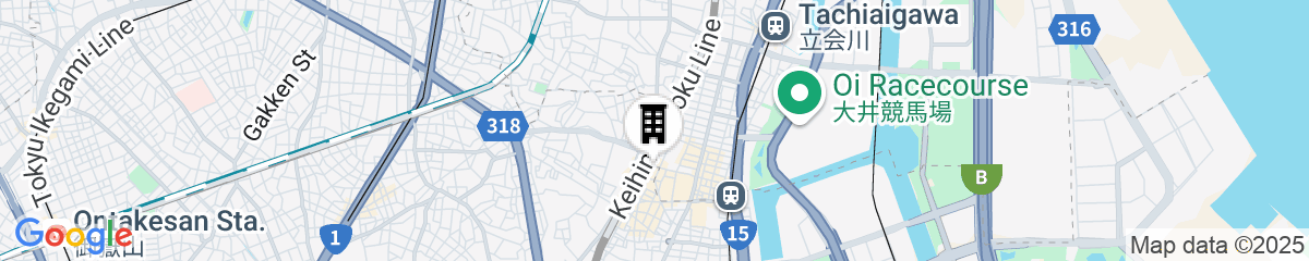 Map for APA Hotel Omori Ekimae