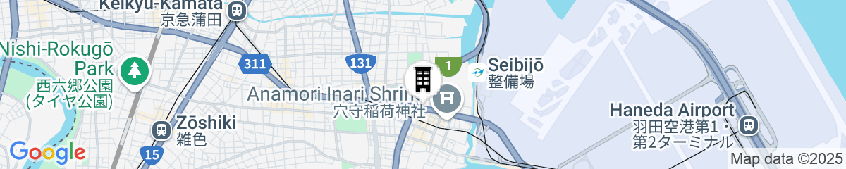 Map for Hotel JAL City Haneda Tokyo West Wing