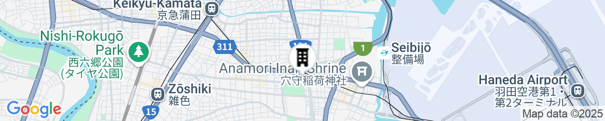 Map for Hotel MONday Haneda Airport