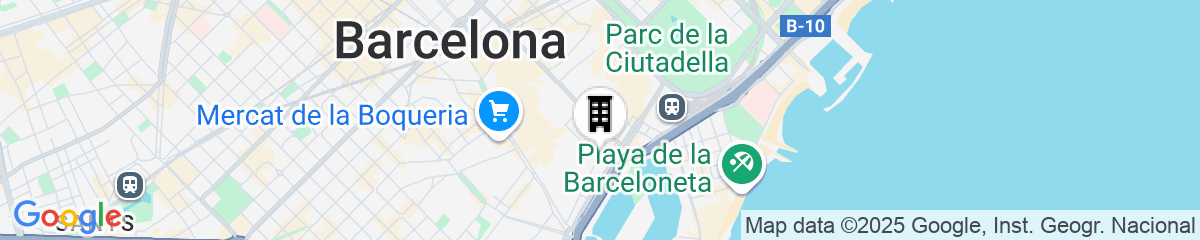 Map for AinB Las Ramblas Colón Apartments