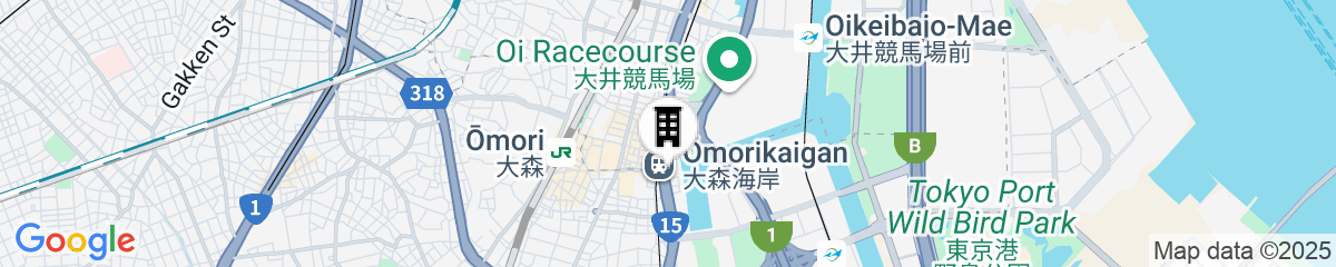 Map for Tmark City Hotel Tokyo Omori