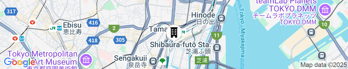 Map for Hotel Villa Fontaine Grand Tokyo - Tamachi