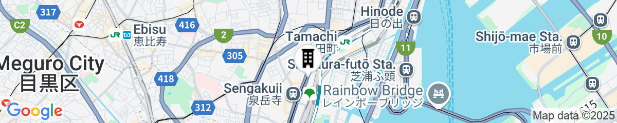 Map for Smile Hotel Shinagawasengakujiekimae
