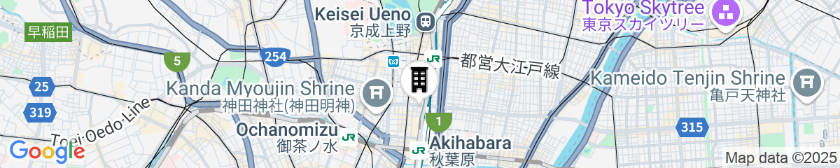 Map for Dormy Inn Akihabara Hot Spring