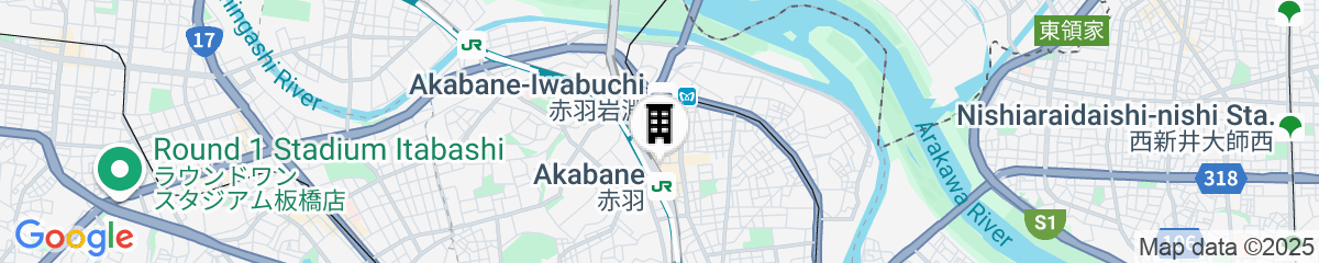 Map for JR East Hotel Mets Akabane