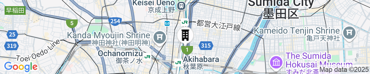 Map for Keikyu EX Inn Akihabara