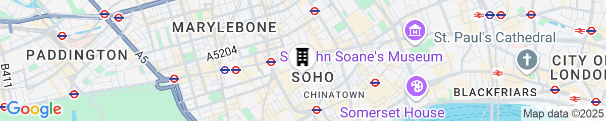 Map for Broadwick Soho