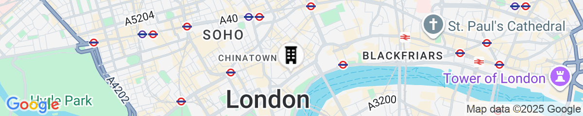 Map for The Resident Covent Garden