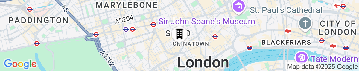 Map for Ham Yard Hotel, Firmdale Hotels