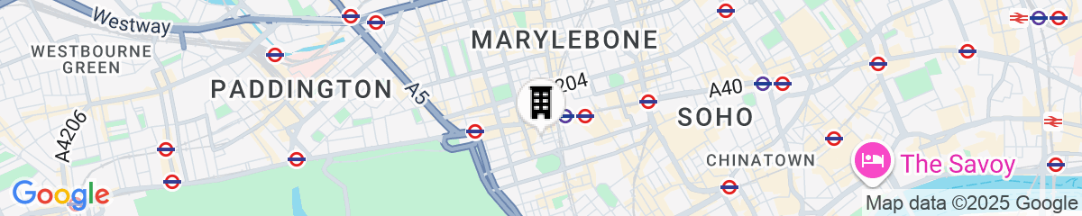 Map for The Beaumont Mayfair