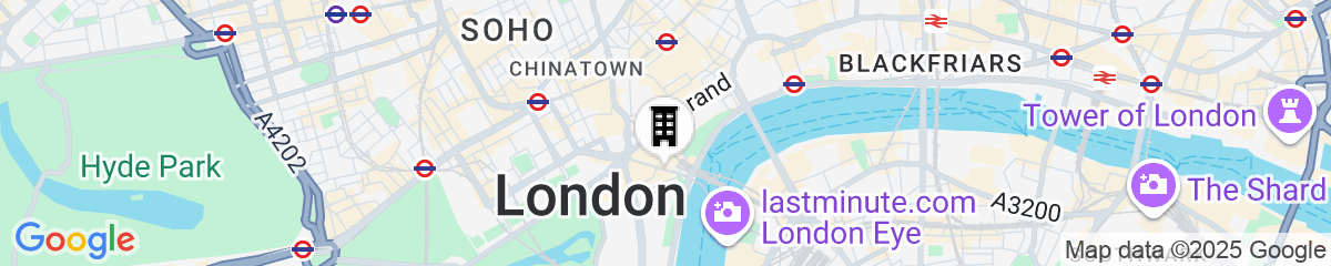 Map for Corinthia London