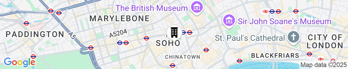 Map for The Soho Hotel, Firmdale Hotels