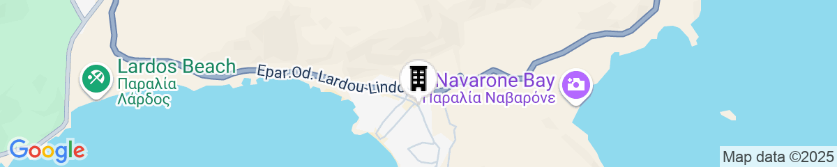 Map for Hotel Pefkos Beach