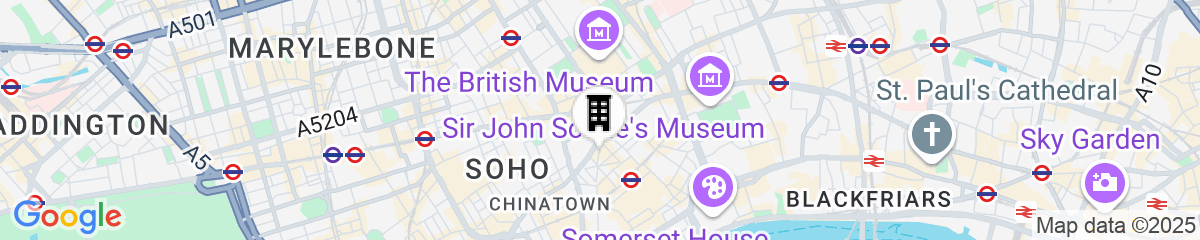 Map for Covent Garden Hotel, Firmdale Hotels