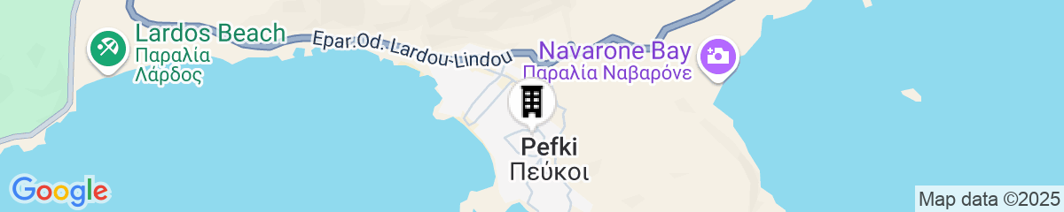 Map for White Olive Premium Lindos - All Inclusive