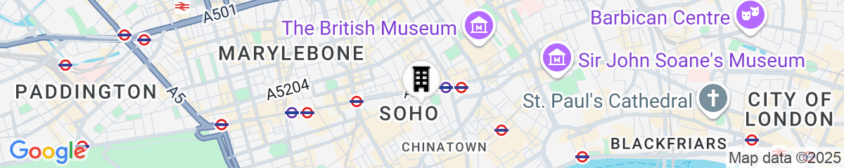 Map for The Resident Soho