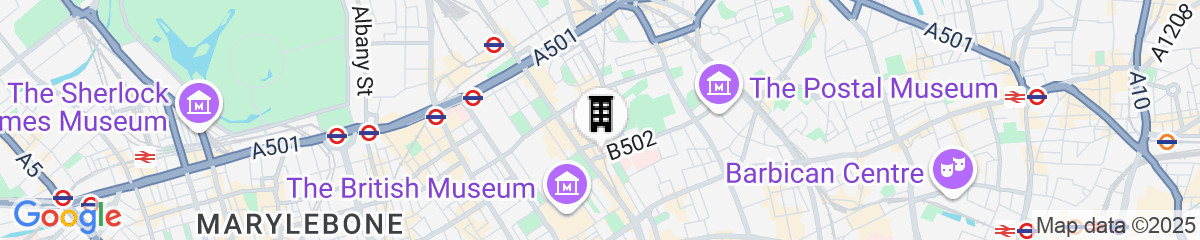 Map for Cleveland Residences Bloomsbury