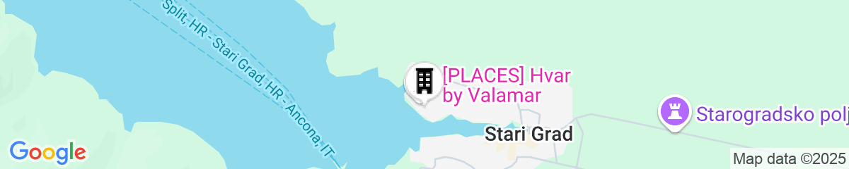 Map for [PLACES] Hvar by Valamar