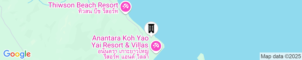 Map for Sunrise Beach Koh Yao Resort