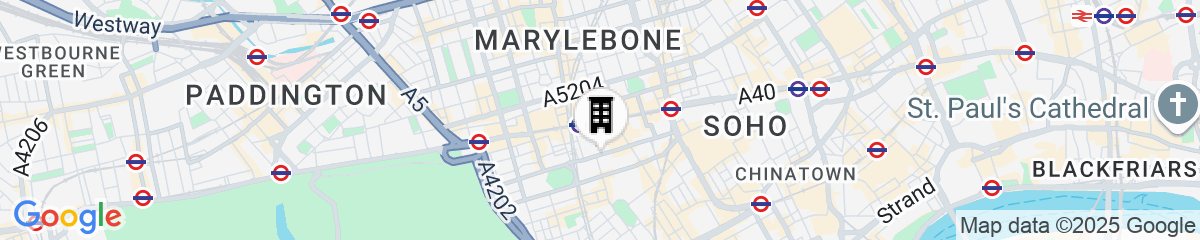 Map for Claridge’s, Maybourne 