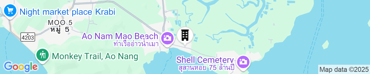 Map for Villa Cha-Cha Krabi Beachfront Resort