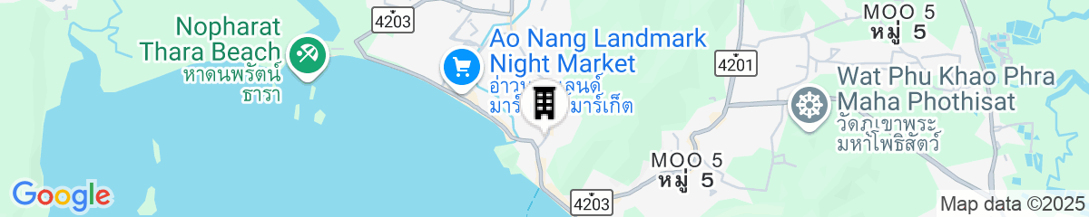 Map for Anyavee Aonang Bay
