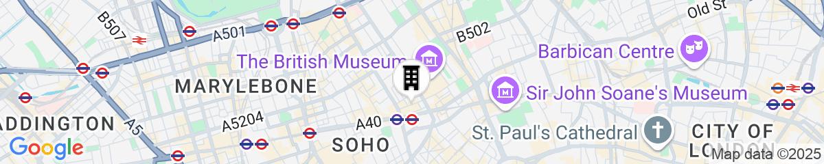 Map for The Bloomsbury