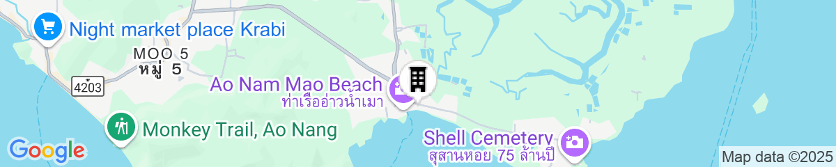 Map for Anyavee Nam Mao Beach Resort