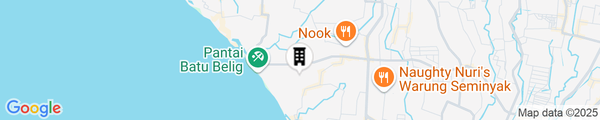 Map for SOLTERRA SEMINYAK Boutique Hotel & Spa Powered By Archipelago