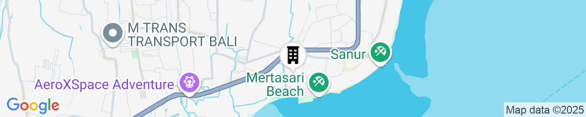 Map for Kubunaku Sanur Bali