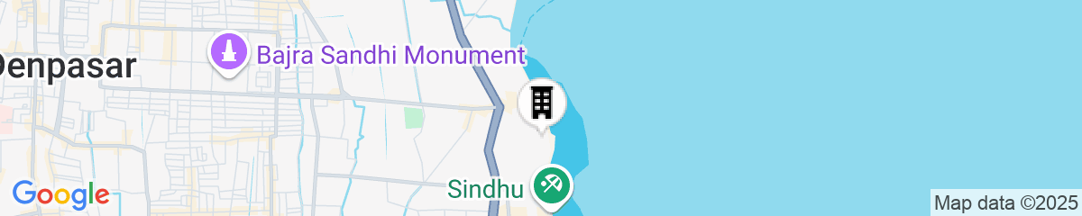 Map for Bali Beach Hotel