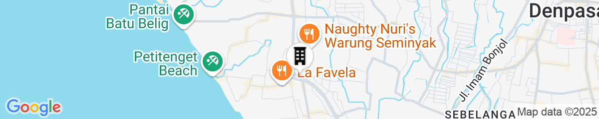 Map for The Trans Resort Bali