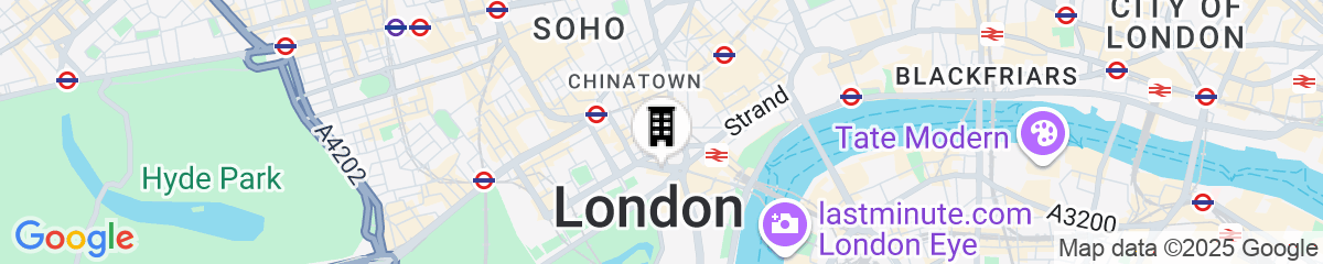 Map for The Trafalgar St. James London, Curio Collection by Hilton