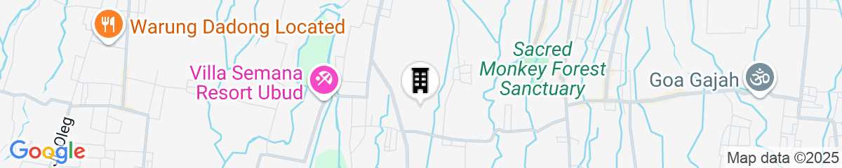 Map for Arya Villas Ubud