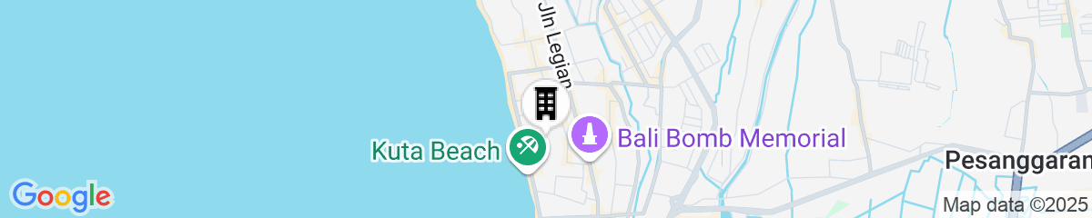 Map for Aloft Bali Kuta at Beachwalk