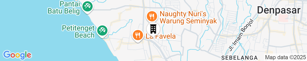 Map for d'Penjor Seminyak Hotel