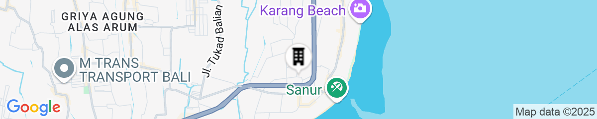 Map for The Alantara Sanur