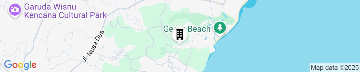 Map for La Berceuse Resort and Villa Nusa Dua by Taritiya Collection