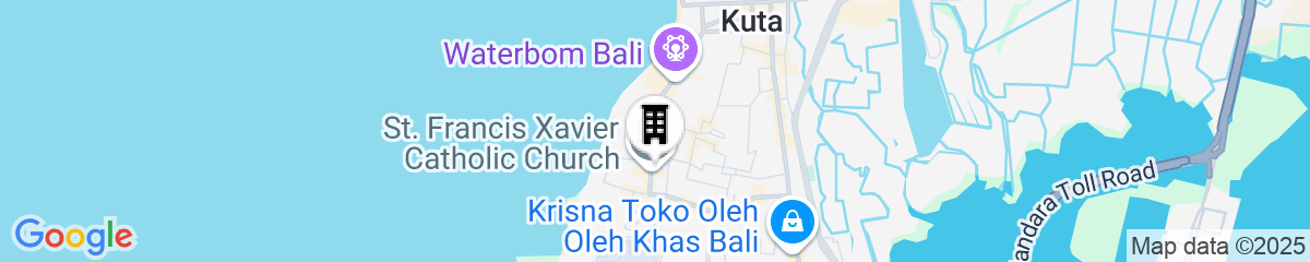 Map for The Vira Bali Boutique Hotel & Suite