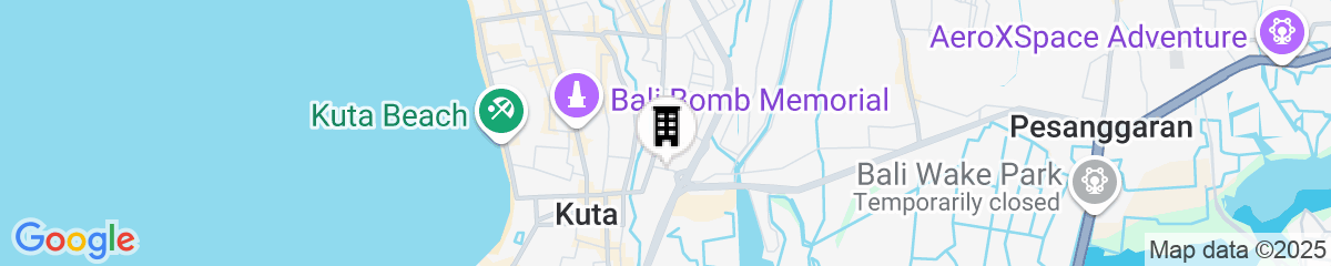 Map for The Kana, Kuta