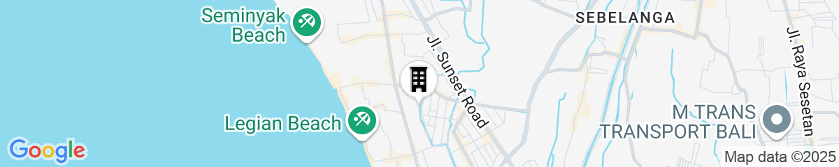 Map for Fairfield By Marriott Bali Legian