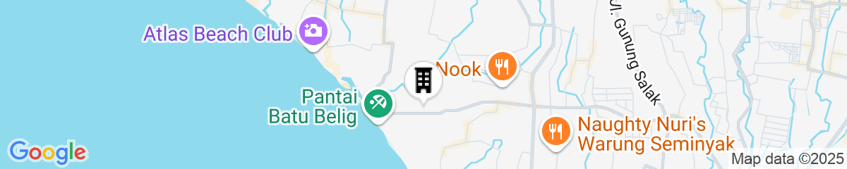 Map for Mokko Suites Batubelig