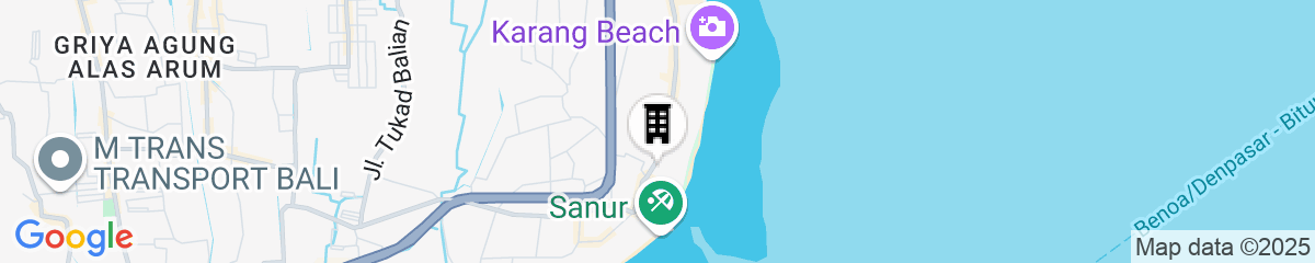 Map for Hyatt Regency Bali